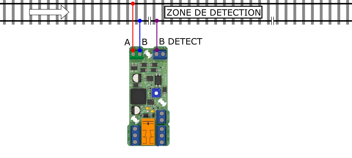 Schéma de câblage du détecteur d’occupation DCC 1 A