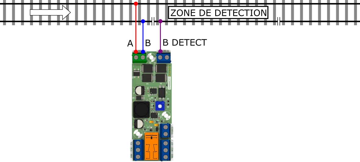 Schéma de câblage du détecteur d’occupation DCC 3 A