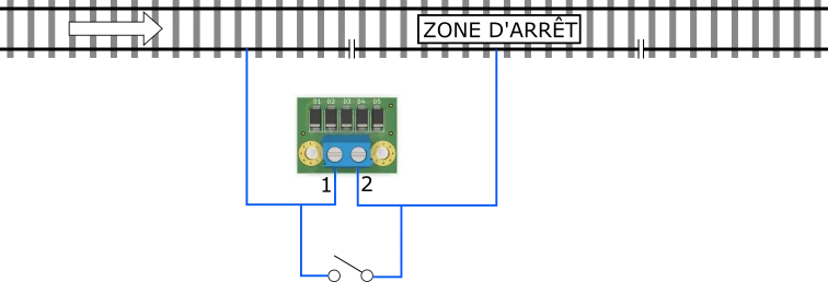 Câblage du module de freinage DCC 1 A