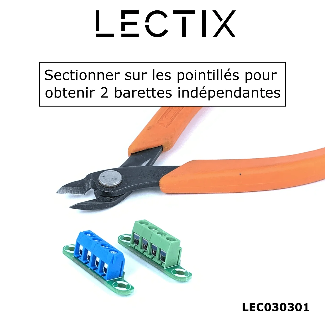 Bornier mini séparé en deux barrettes
