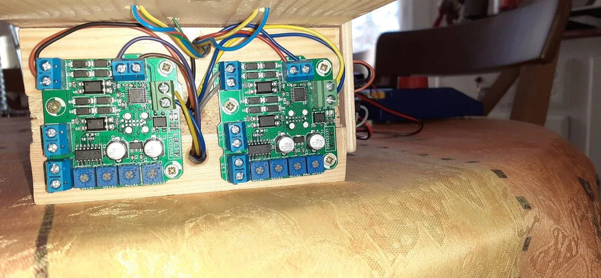 Modules LECTIX installés sous un réseau miniature