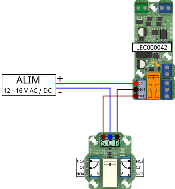 Relais bistable universel 12V LECTIX — free download